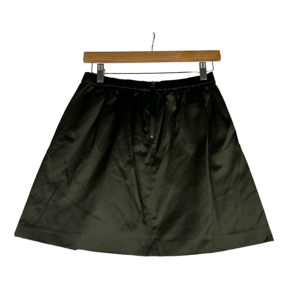 NEW Madewell Mini Satin Skirt Size XS Green Style#B6458